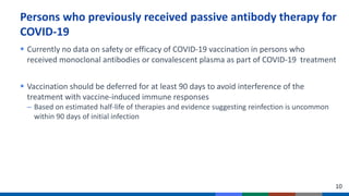 Acip clinical considerations