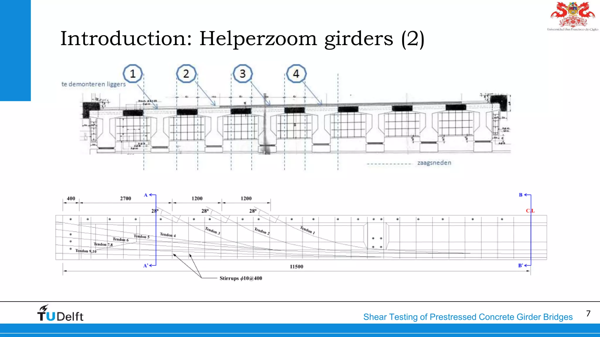 7Shear Testing of Prestressed Concrete Girder Bridges
Introduction: Helperzoom girders (2)
 