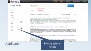 Application Bibliographical
Facets
 