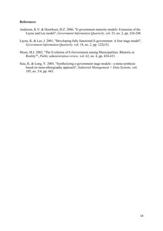 A citizen oriented e government maturity model | PDF
