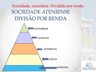 Sociedade, censitária- Dividida por renda:
 