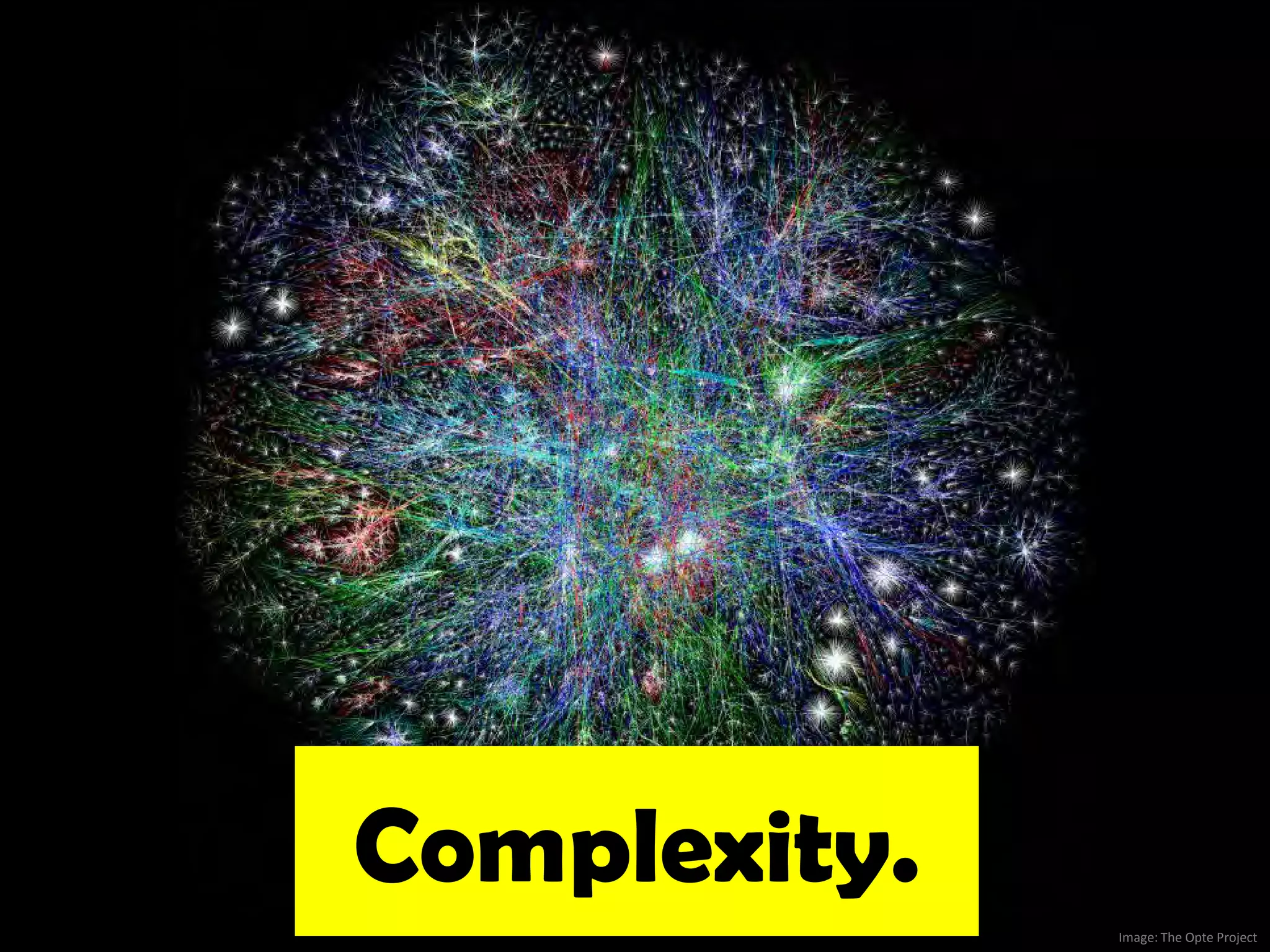 Complexity.
              Image: The Opte Project
 
