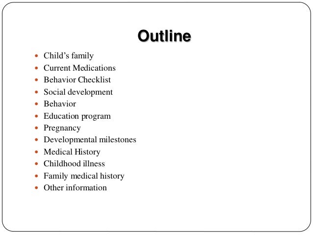 social history questionnaire