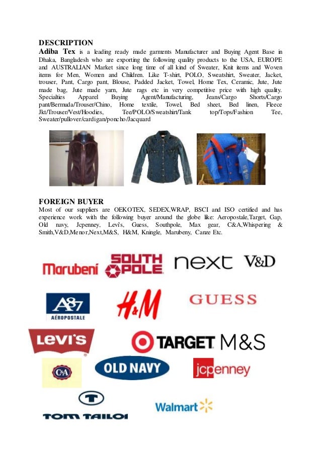 Study on garments Buyeing house merchandising.