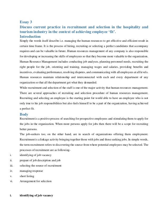 Working in hospitality industry essay image