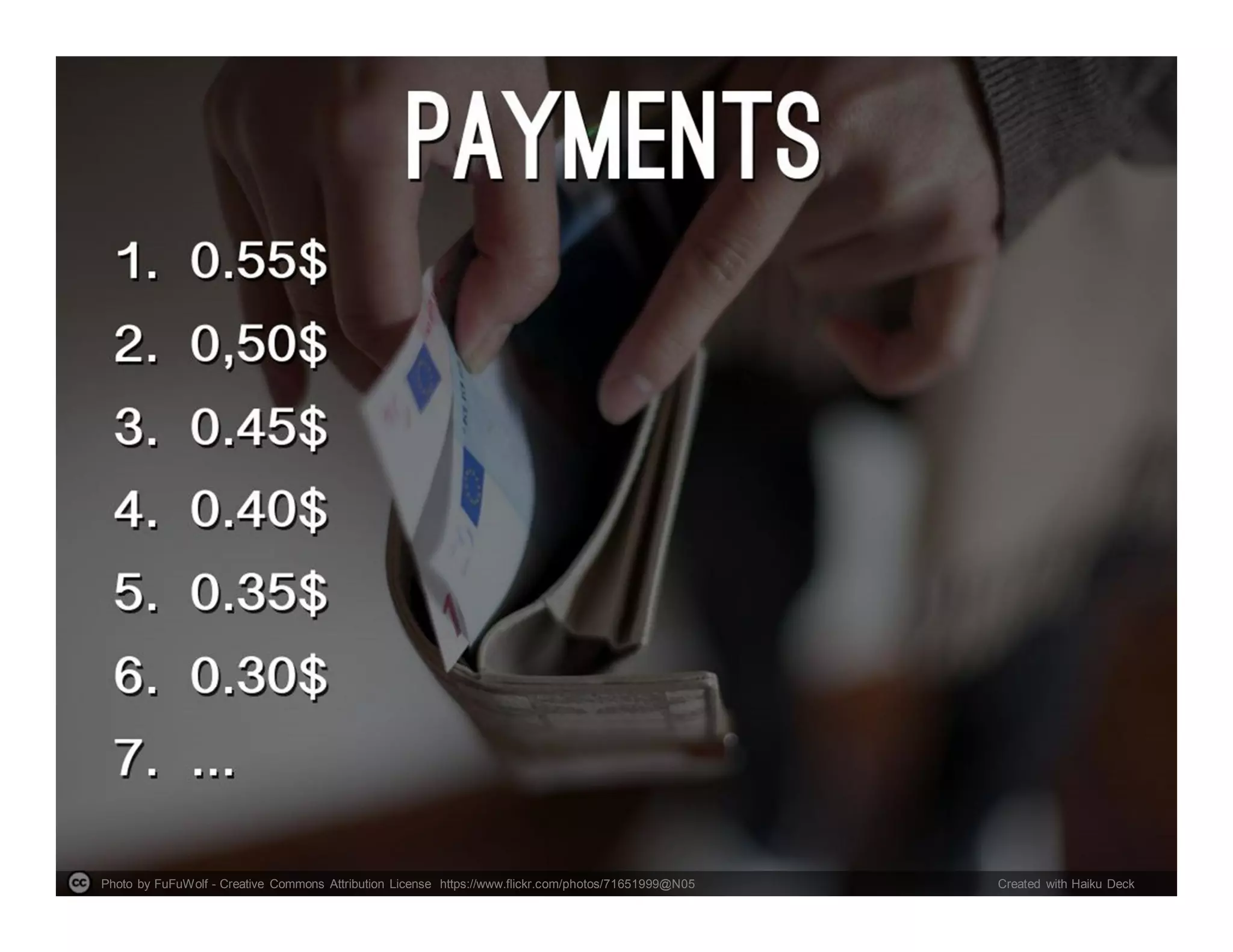 Photo by FuFuWolf - Creative Commons Attribution License https://www.flickr.com/photos/71651999@N05 Created with Haiku Deck
 