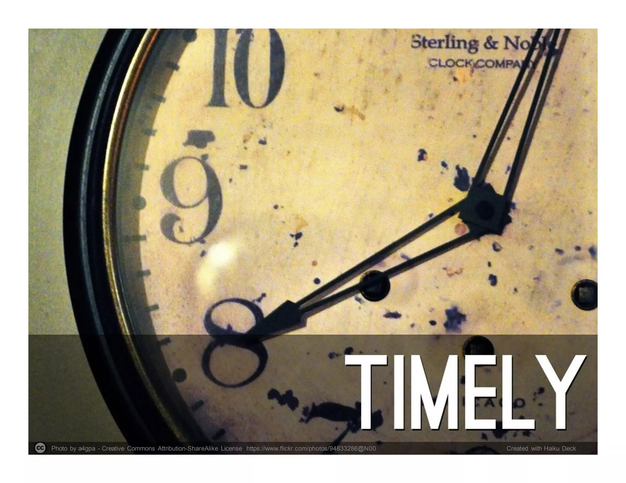 Photo by a4gpa - Creative Commons Attribution-ShareAlike License https://www.flickr.com/photos/94833286@N00 Created with Haiku Deck
 