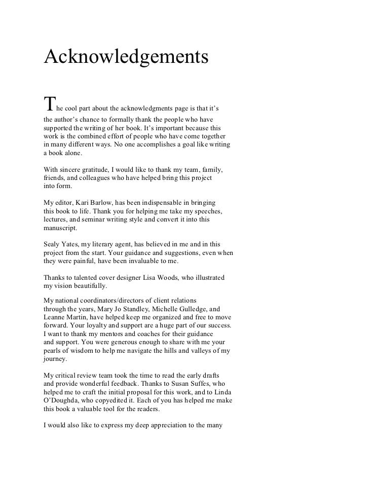 Acknowledgement phd thesis friends