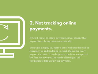 Acknowledging Your Money Missteps