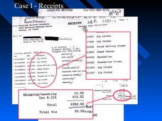 Case I - ReceiptsCase I - Receipts
 