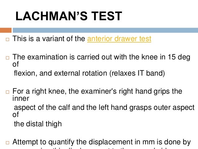 Ant Cruciate Ligament Injuries