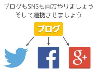 ブログもSNSも両方やりましょう
そして連携させましょう
ブログ
 