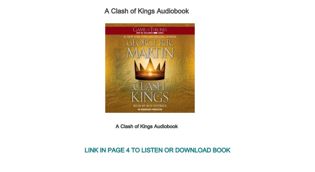 clash of kings audiobook length