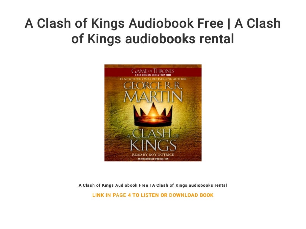 A Clash Of Kings Audiobook Free Download A Clash of Kings Audiobook Free | A Clash of Kings audiobooks rental