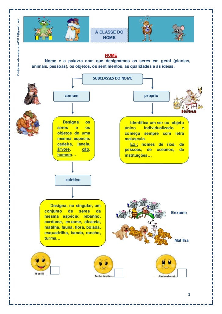 Professorateresarocha2011@gmail.com                                                                      A CLASSE DO      ...