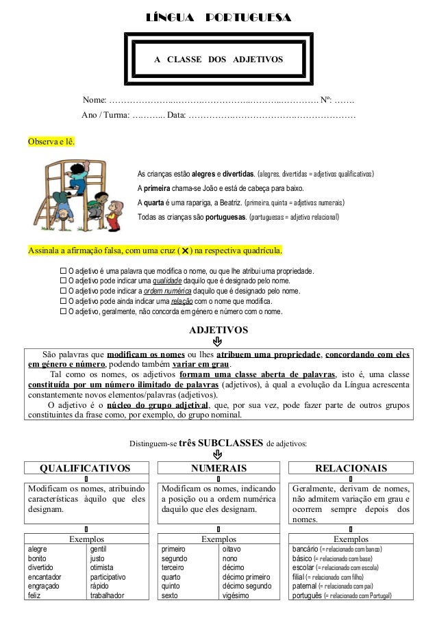 Exercícios sobre classificação dos substantivos Exercícios sobre classificação dos substantivos