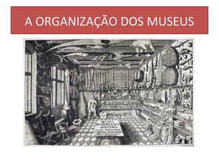A ORGANIZAÇÃO DOS MUSEUS
 