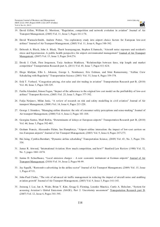 Airline industry essay