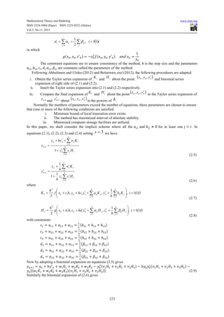 A class of three stage implicit rational runge kutta schemes for ...