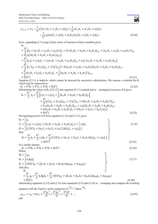 A class of three stage implicit rational runge kutta schemes for ...