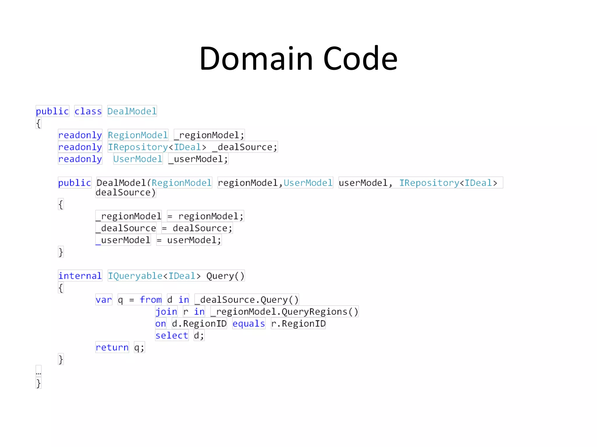 Domain Code
 