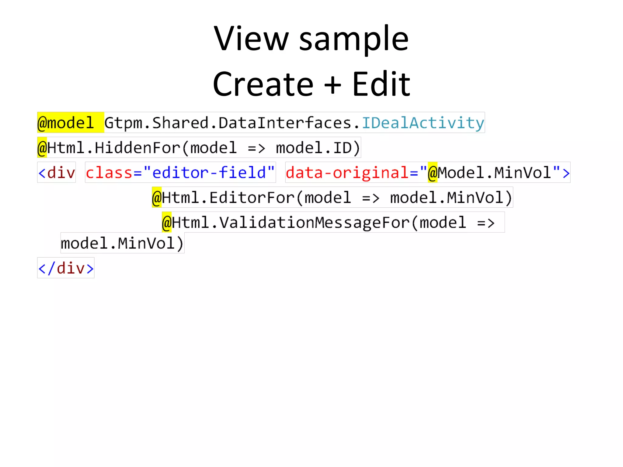 View sample
Create + Edit
 