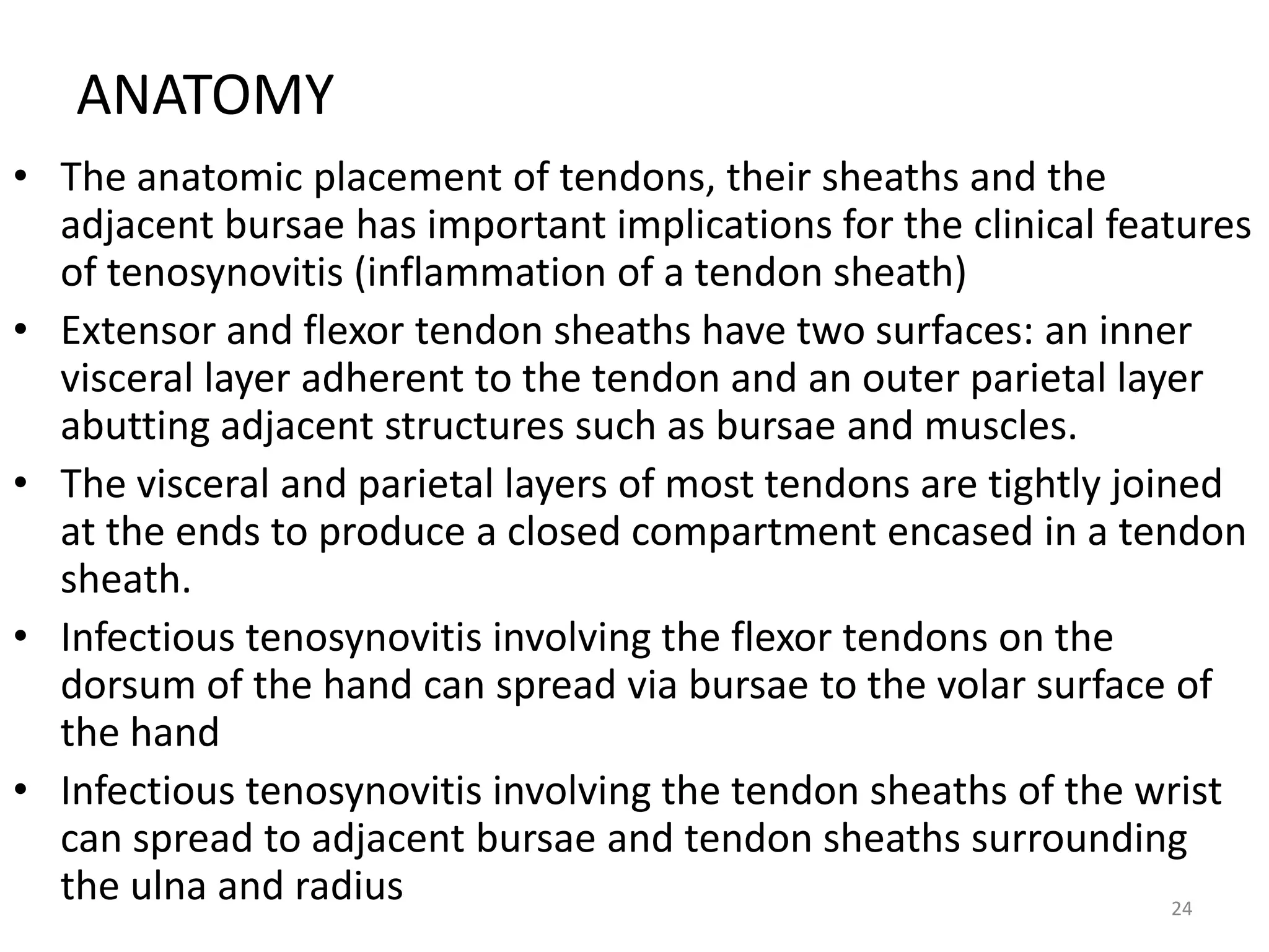 Sheathing Injury A clinical presentation on supporative tenosynovitis in Orthoprdic ward ...