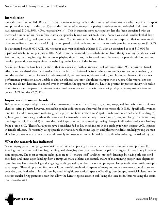 Acl injuries statistics picture