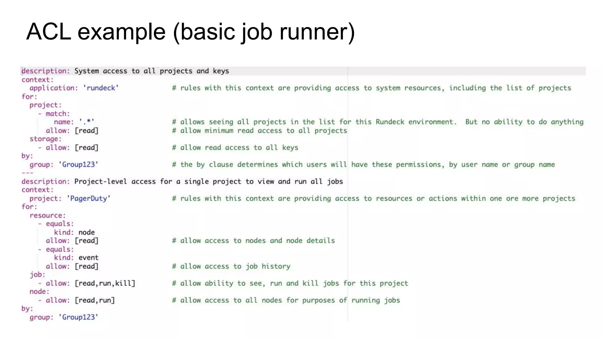ACL example (basic job runner)
 