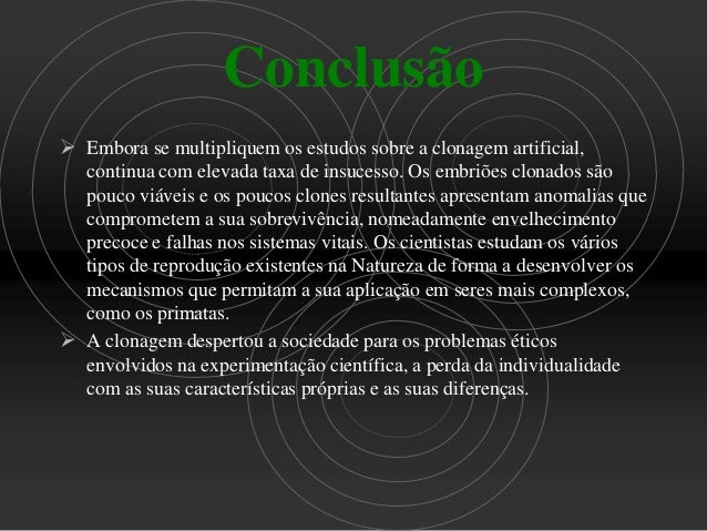 Conclusão sobre genetica