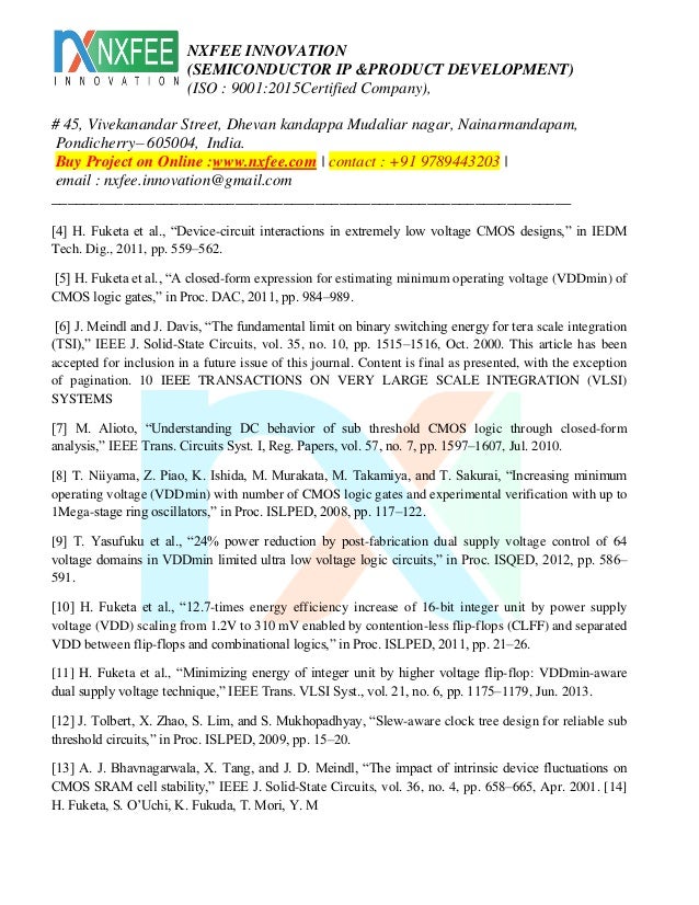 A Closed Form Expression For Minimum Operating Voltage Of Cmos D Flip