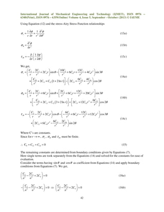 A closed form solution for stress concentration around a circular hole ...