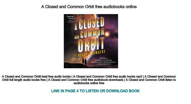 a closed and common orbit a closed and common orbit