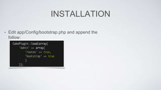 CakePHP - Admin Acl Controlled | PPTX