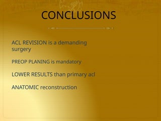 Acl reconstruction with any other method | PPTX