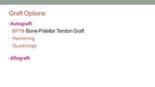 Acl reconstruction | PPTX