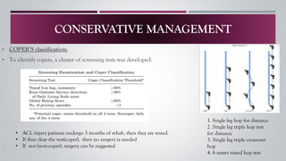 ACL INJURY A–Z: From Non-Operative Treatment to Post-Surgical Rehab | PDF