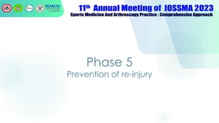 Phase 5
Prevention of re-injury
 