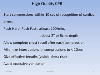 Acls Compression Depth ACLS 2020 guidlines updates in critical care | PDF