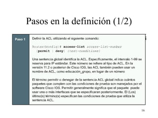 Pasos en la definición (1/2) 