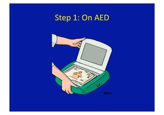 Step 1: On AED 
 