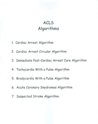 Acls algorithms