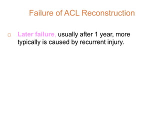 ACL INJURIES
