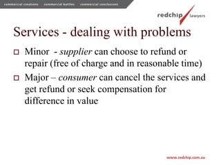 New national consumer guarantee provisions