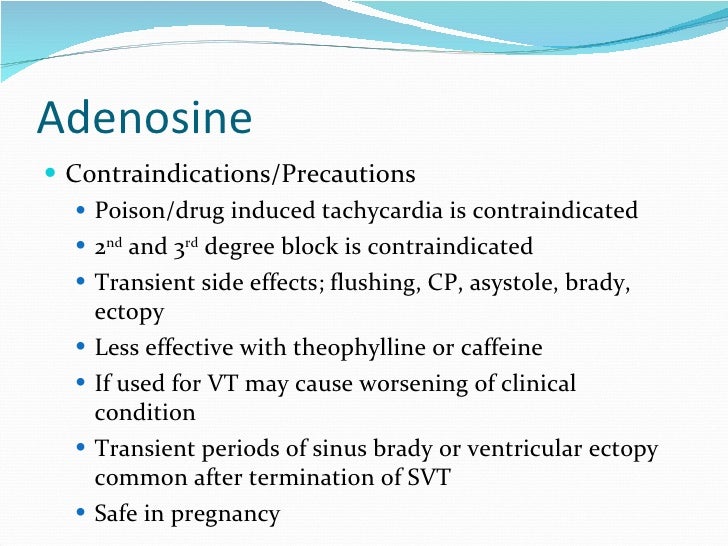 Adenosine Side Effects And Adverse Effects Acls medications