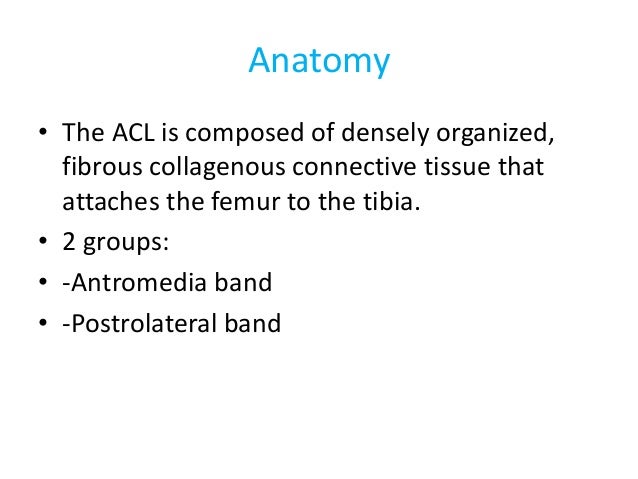 Acl tear