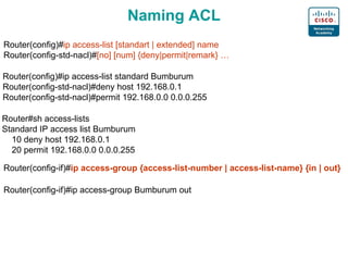 Cisco ACL | PPT