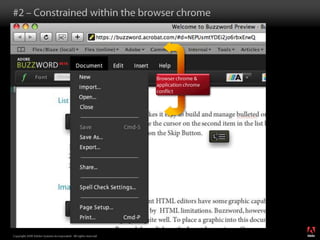 #2 – Constrained within the browser chromeBrowser chrome & application chrome conflict