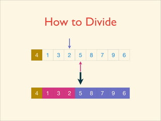 How to Divide

4   1   3   2   5   8   7   9   6




4   1   3   2   5   8   7   9   6
 