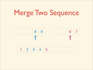 Merge Two Sequence

         8   9       6   7



 1   2   3   4   5
 